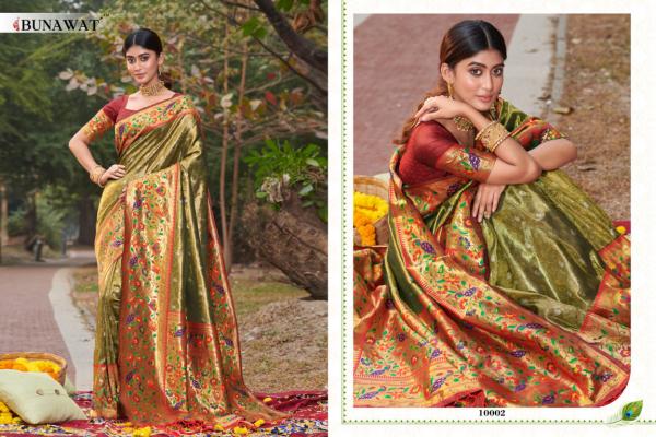 Bunawat Sonpari Paithani Silk Designer Wedding Saree Collection